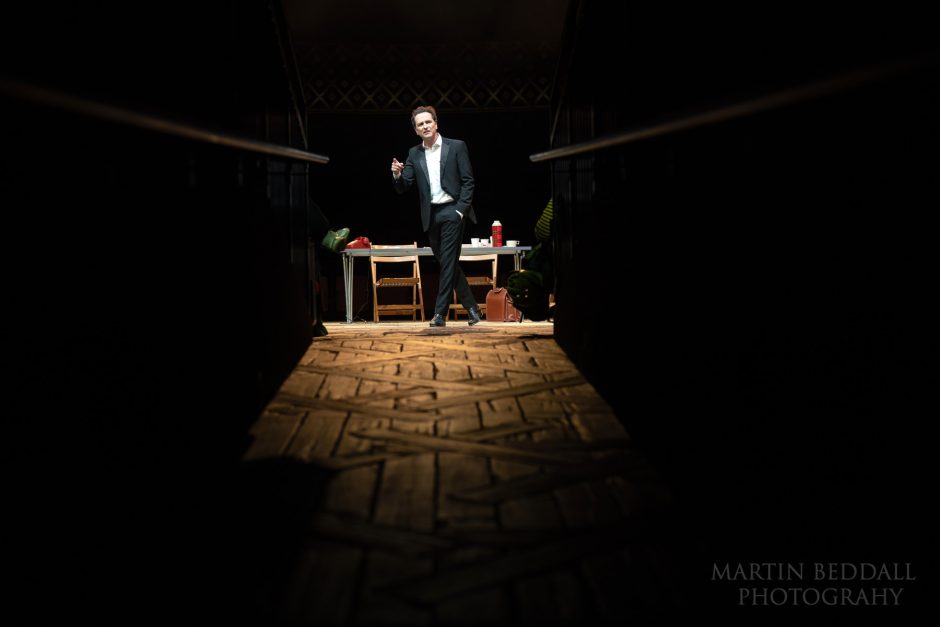 Matthew Rhys performs "Playing Burton" at The Old Vic Theatre, London , ahead of a fundraising tour for the Welsh National Theatre